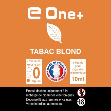 E liquide Made In France arôme Tabac blond pour e cigarette 10 ml